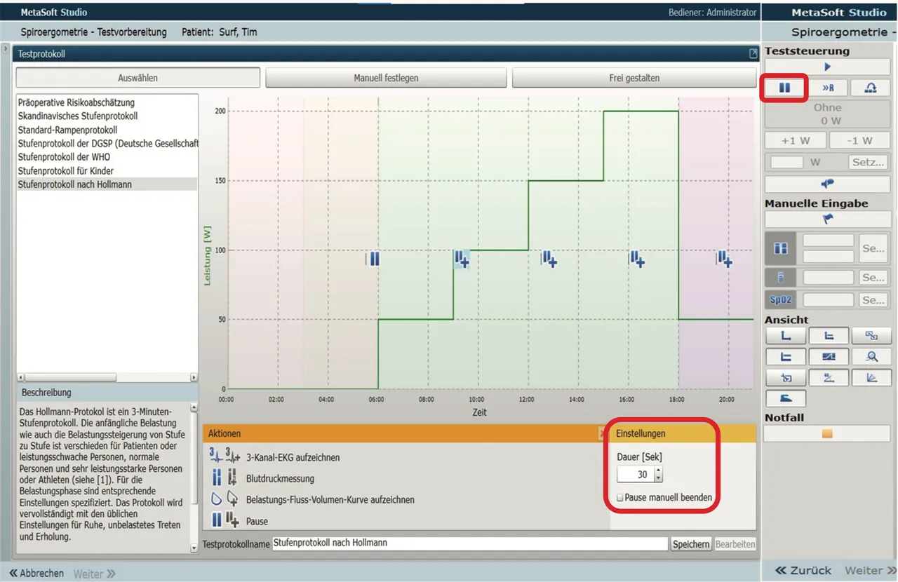 MetaSoft® Studio test protocols