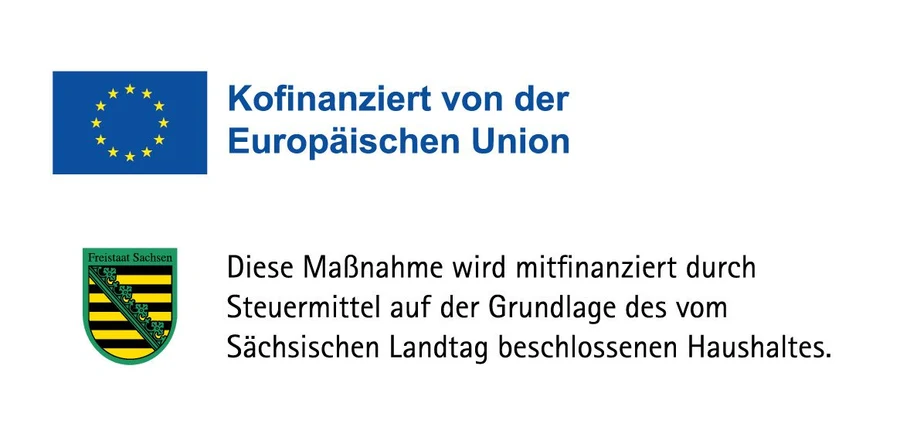 Co-funded by the European Union - co-financed with tax funds on the basis of the budget adopted by the Saxon State Parliament